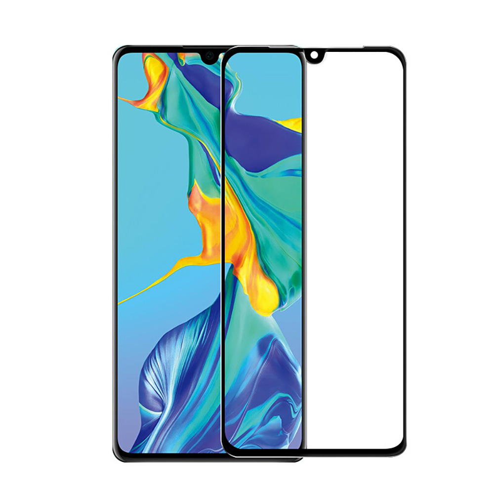 Displayschutzglas Panzerglas für Schwarz HUAWEI P30 Pro-Schwarz